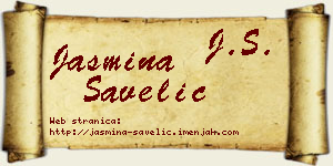 Jasmina Savelić vizit kartica
